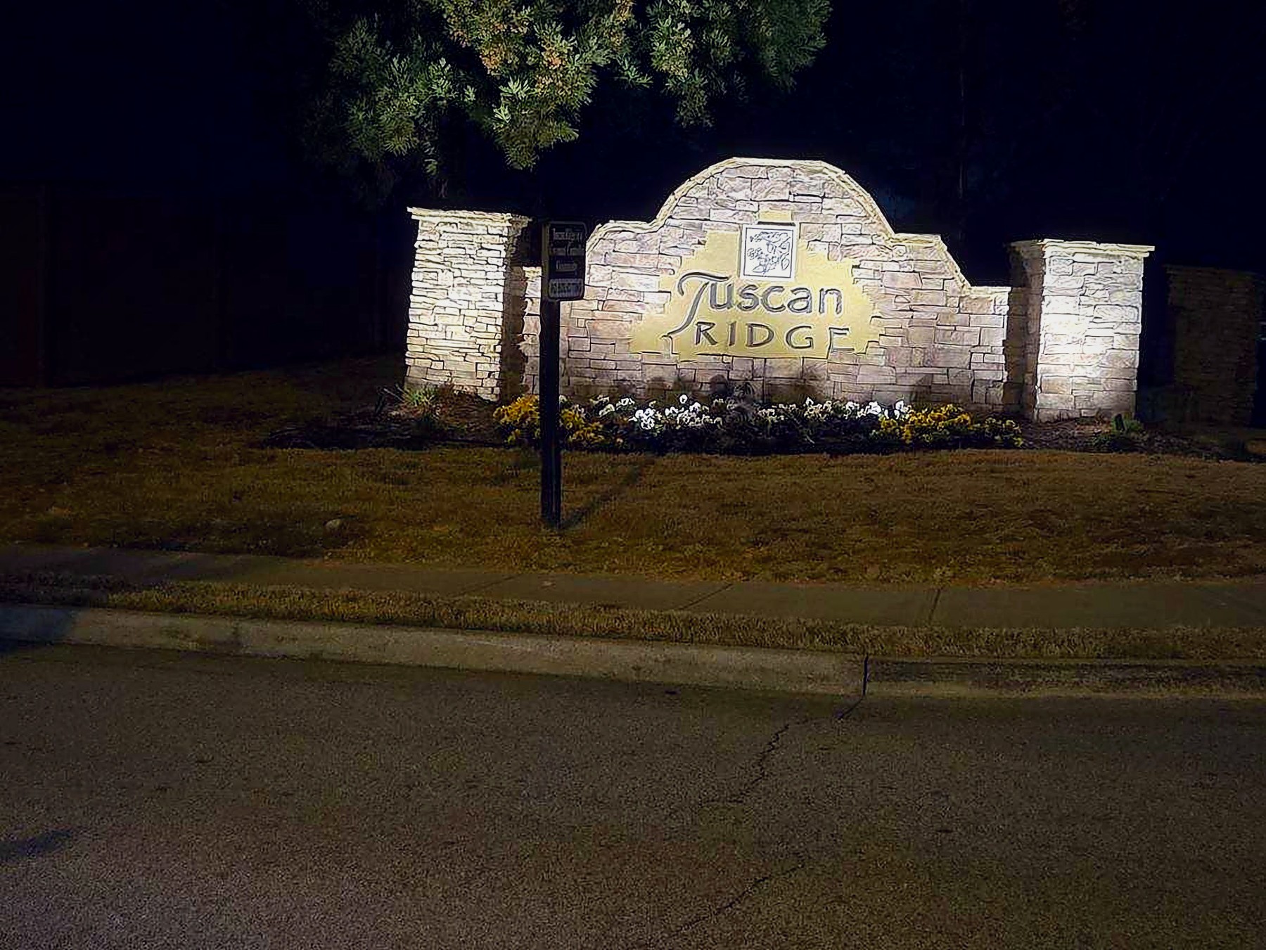 Monument & Entrance-Sign Lighting for North Atlanta HOAs and Communities